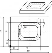 数控加工中心编程实例-凹槽加工
