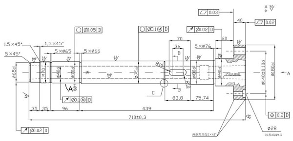 数控加工中心主轴内部结构图